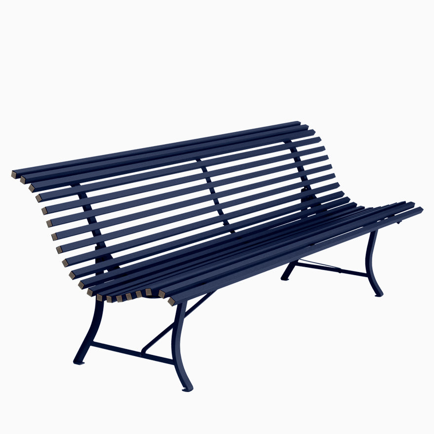 Fermob Louisiane Bench 200cm Deep Blue