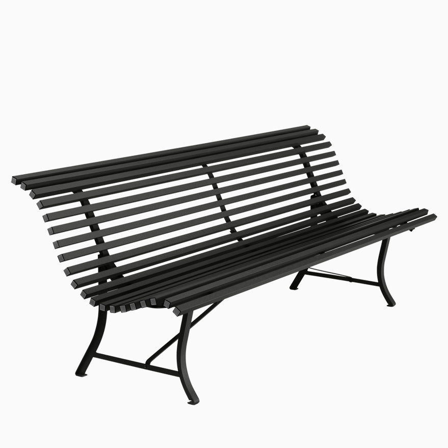 Fermob Louisiane Bench 200cm Licquorice