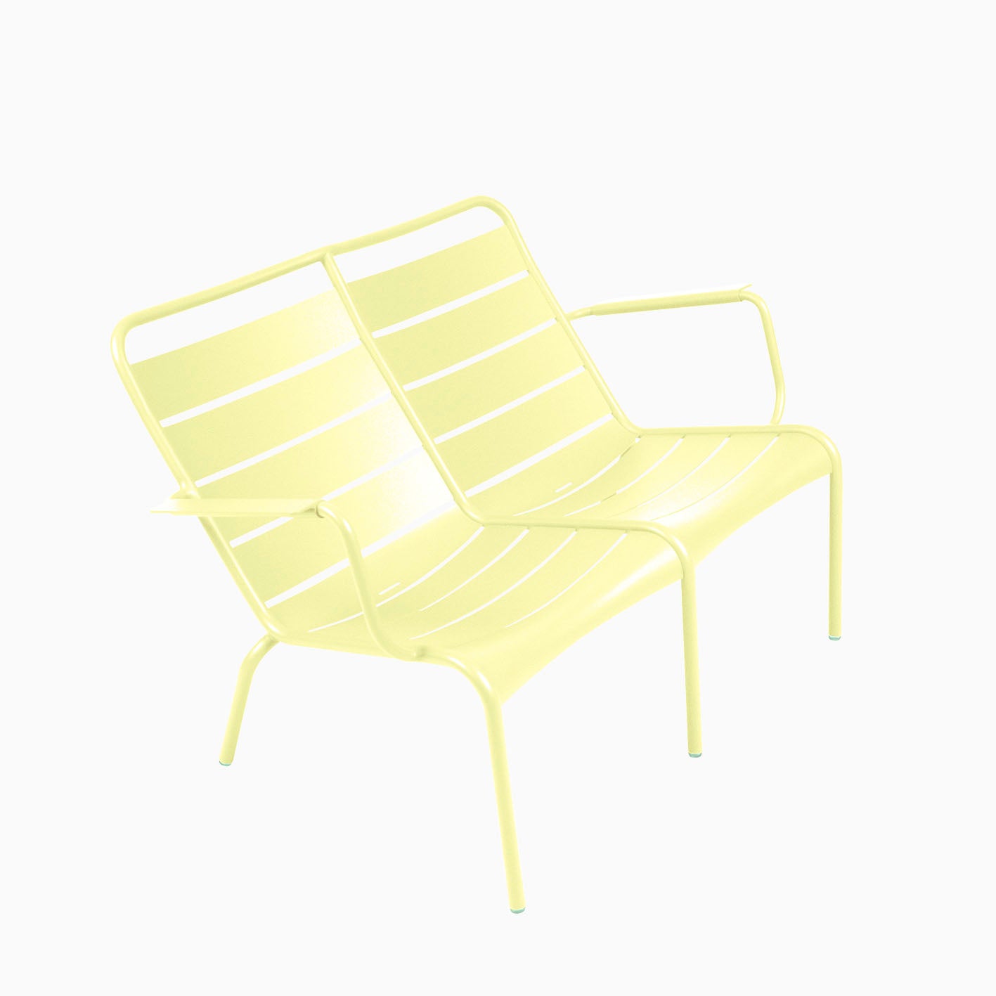 Fermob Luxembourg Duo Low Armchair Frosted Lemon