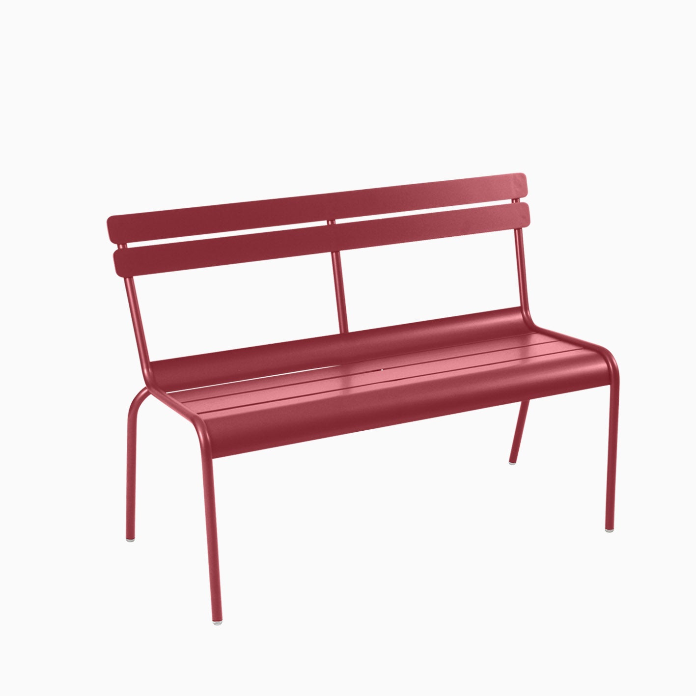 Fermob Luxembourg Bench with Backrest Chili