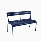 Fermob Luxembourg Bench with Backrest Deep Blue
