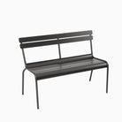 Fermob Luxembourg Bench with Backrest Liquorice