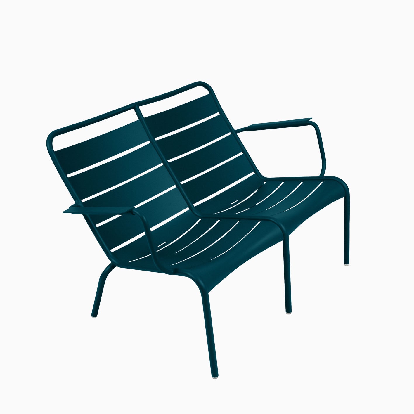 Fermob Luxembourg Duo Low Armchair Acapulco Blue