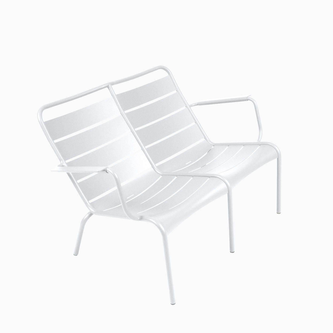 Fermob Luxembourg Duo Low Armchair Cotton White