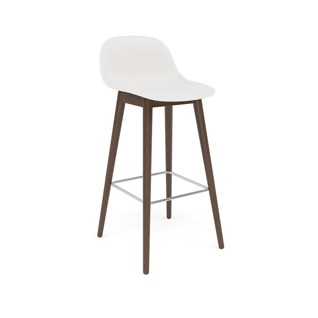 Muuto Fiber Stool with Backrest - Wood Base – Arrival Hall