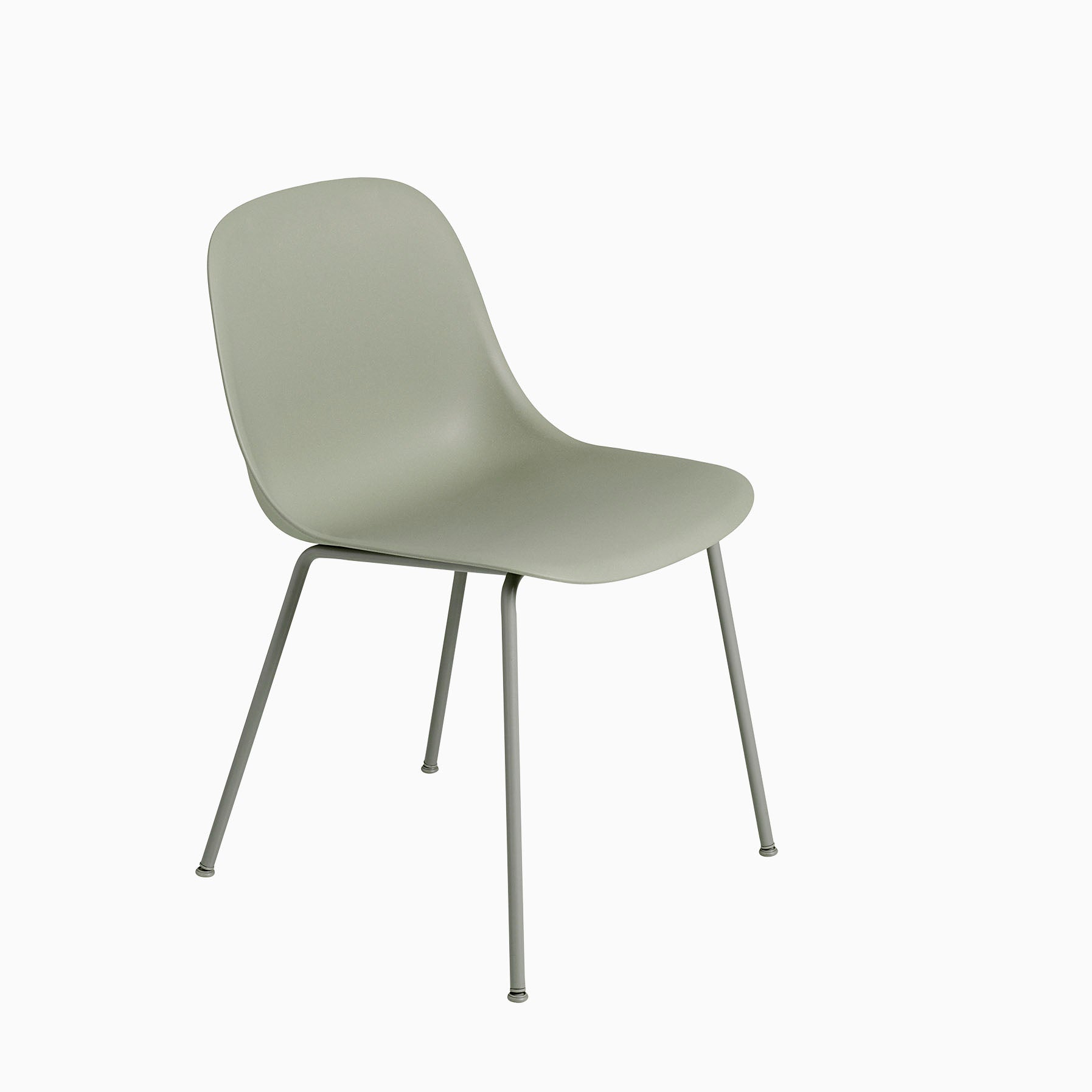 Muuto Fiber Side Chair Tube Base Dusty Green