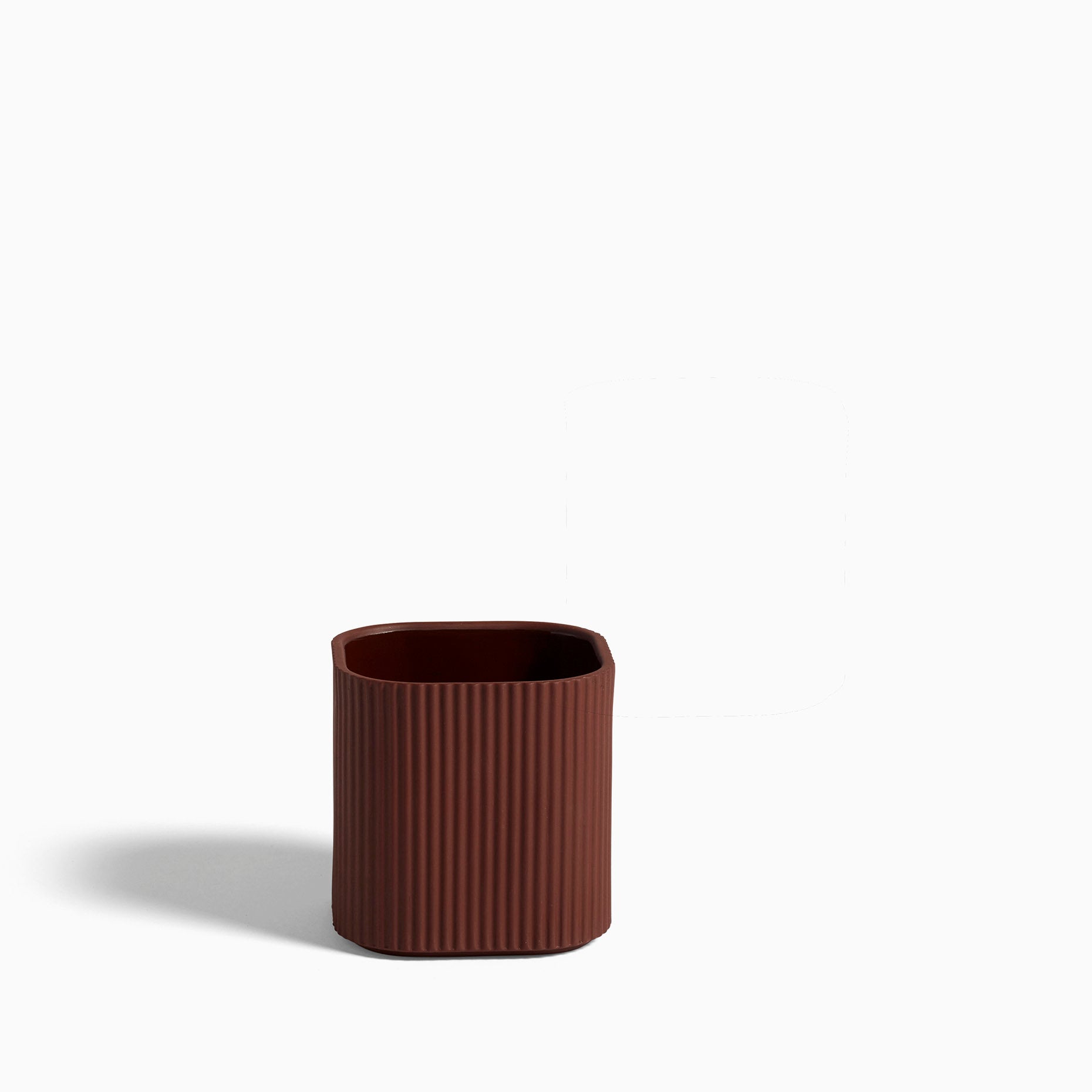 HAY Facade Herb Pot Dark Terracotta