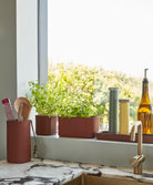 HAY Facade Vase Dark Terracotta