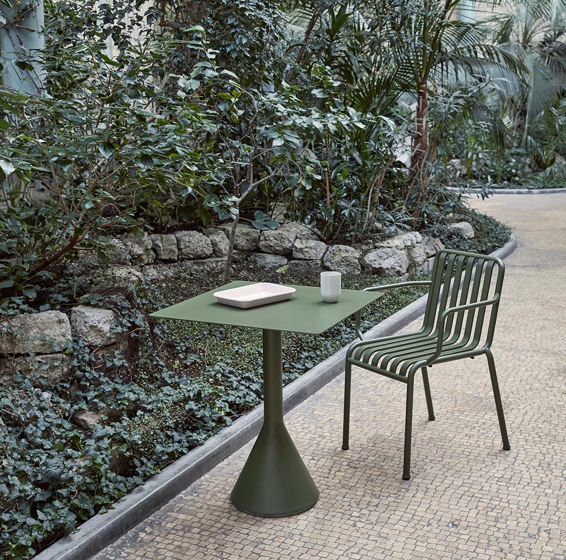 HAY Palissade Armchair Olive