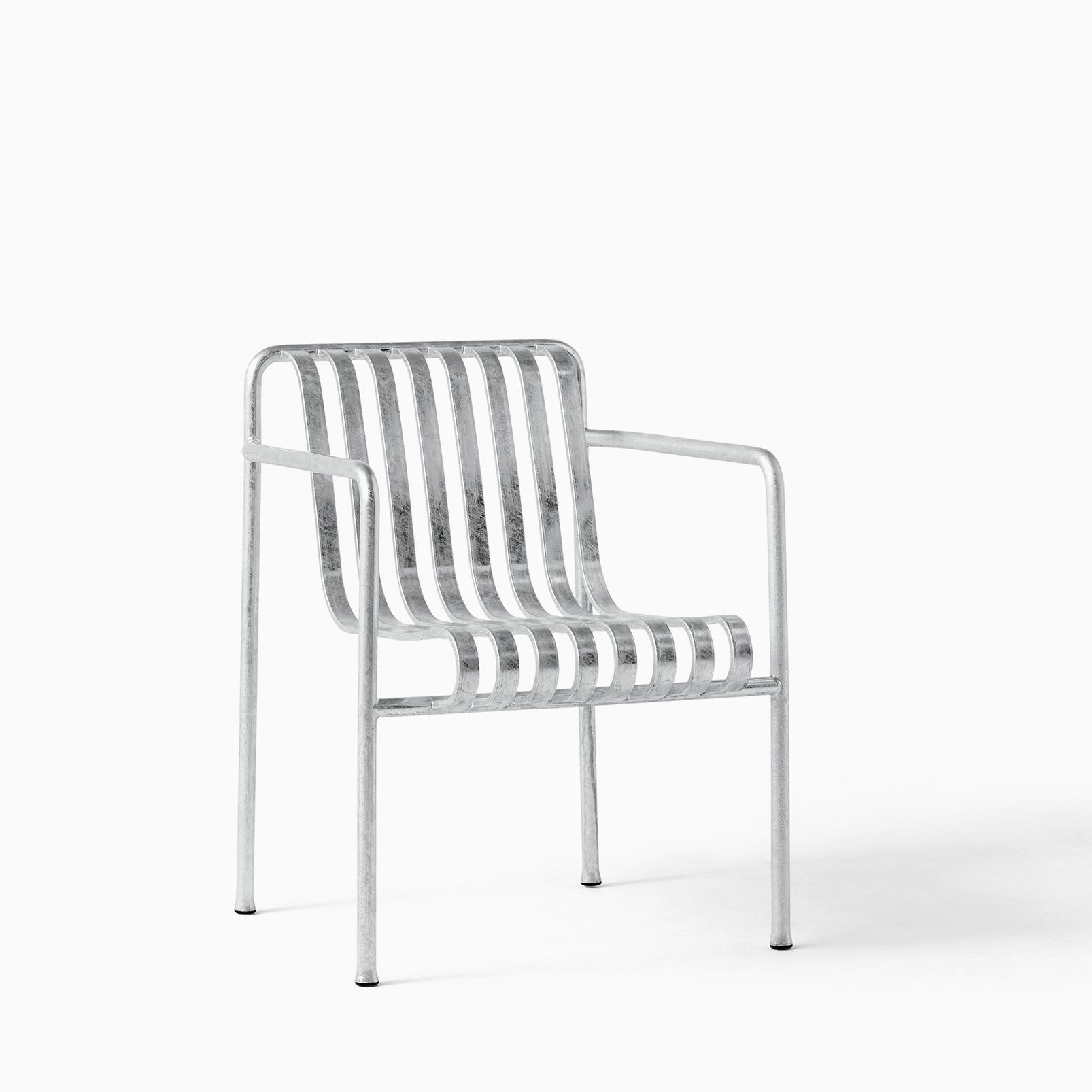 HAY Palissade Dining Armchair Galvanised