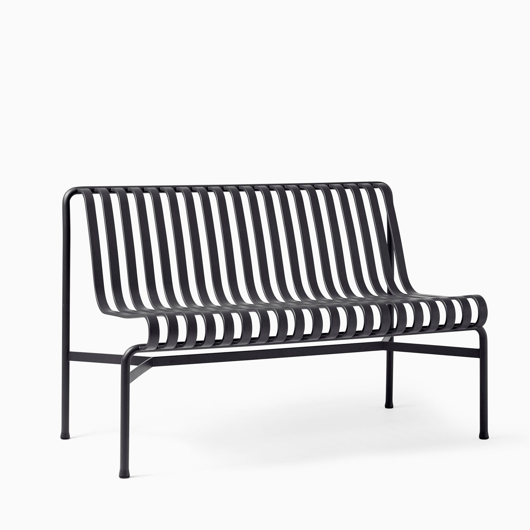 HAY Palissade Dining Bench Without Arms Anthracite