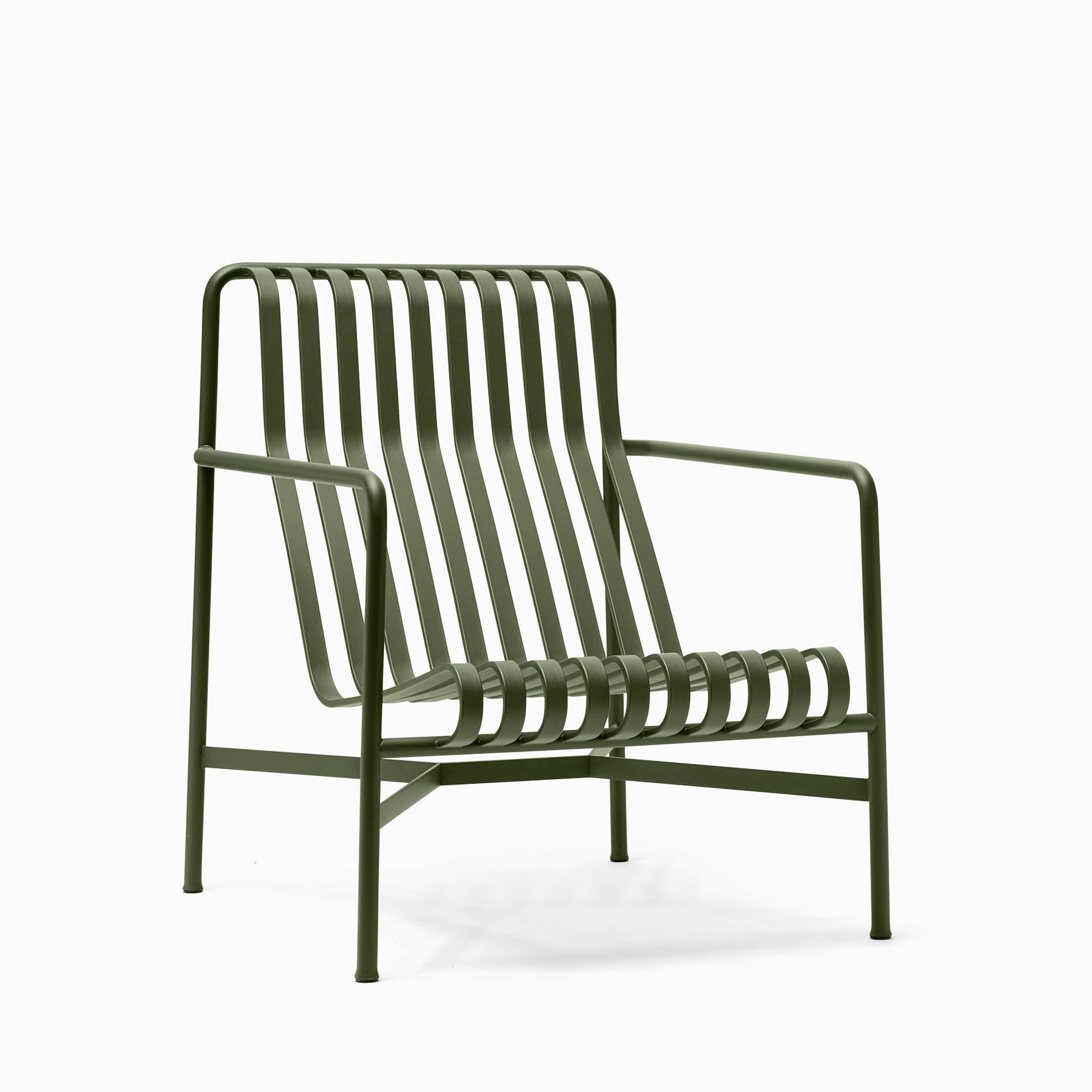 HAY Palissade Lounge Chair High Olive