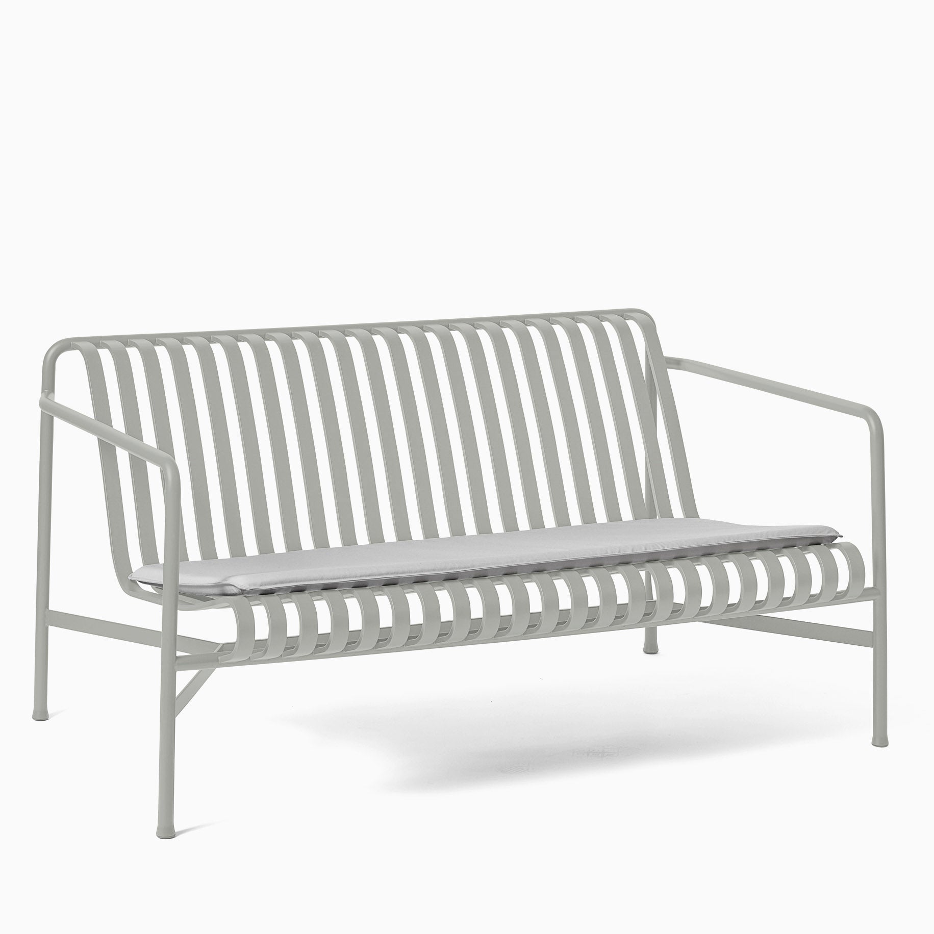 HAY Palissade Lounge Sofa Sky Grey with Cushion