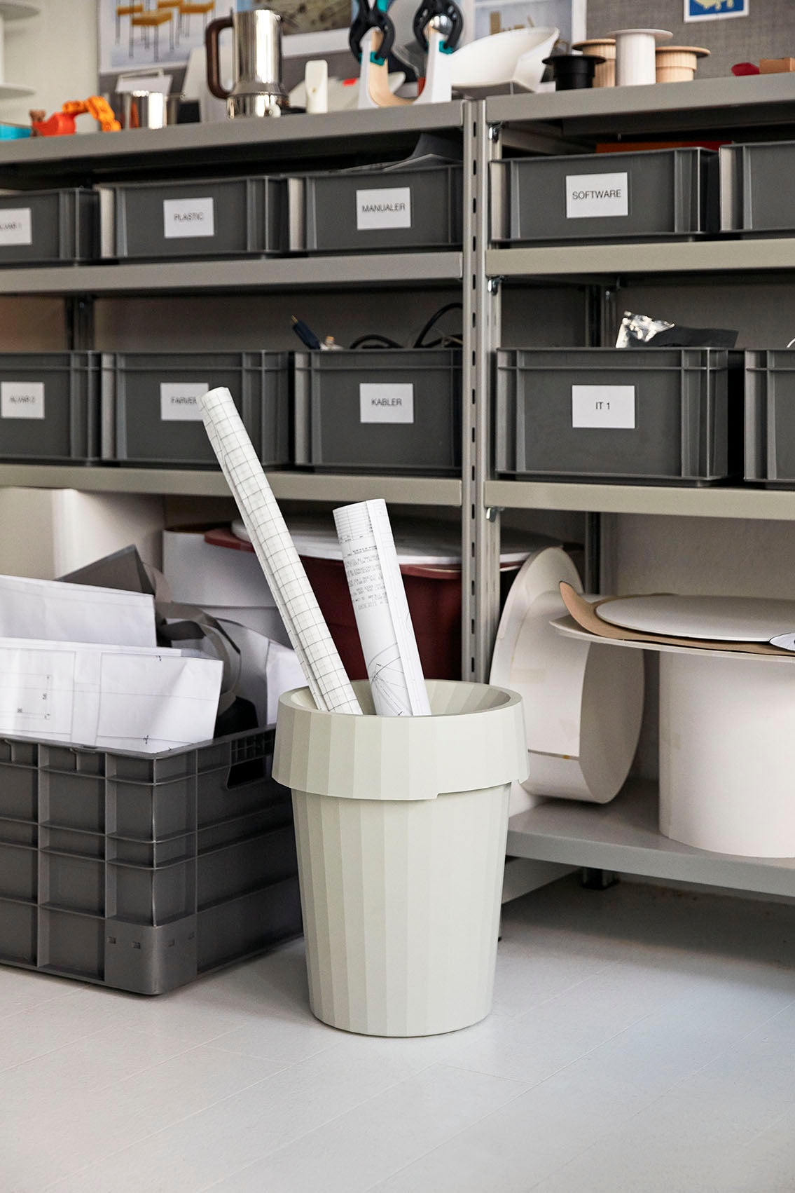 HAY Shade Bin Off White