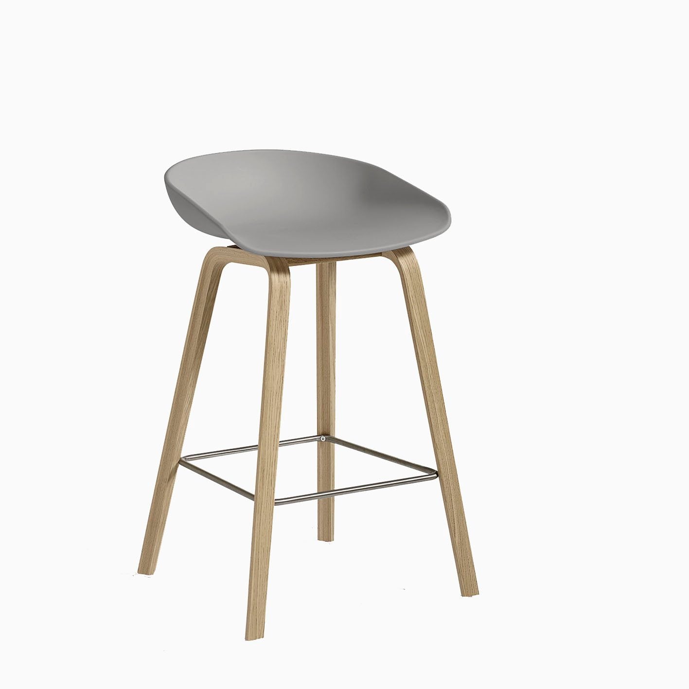HAY About A Stool AAS32 Concrete Oak
