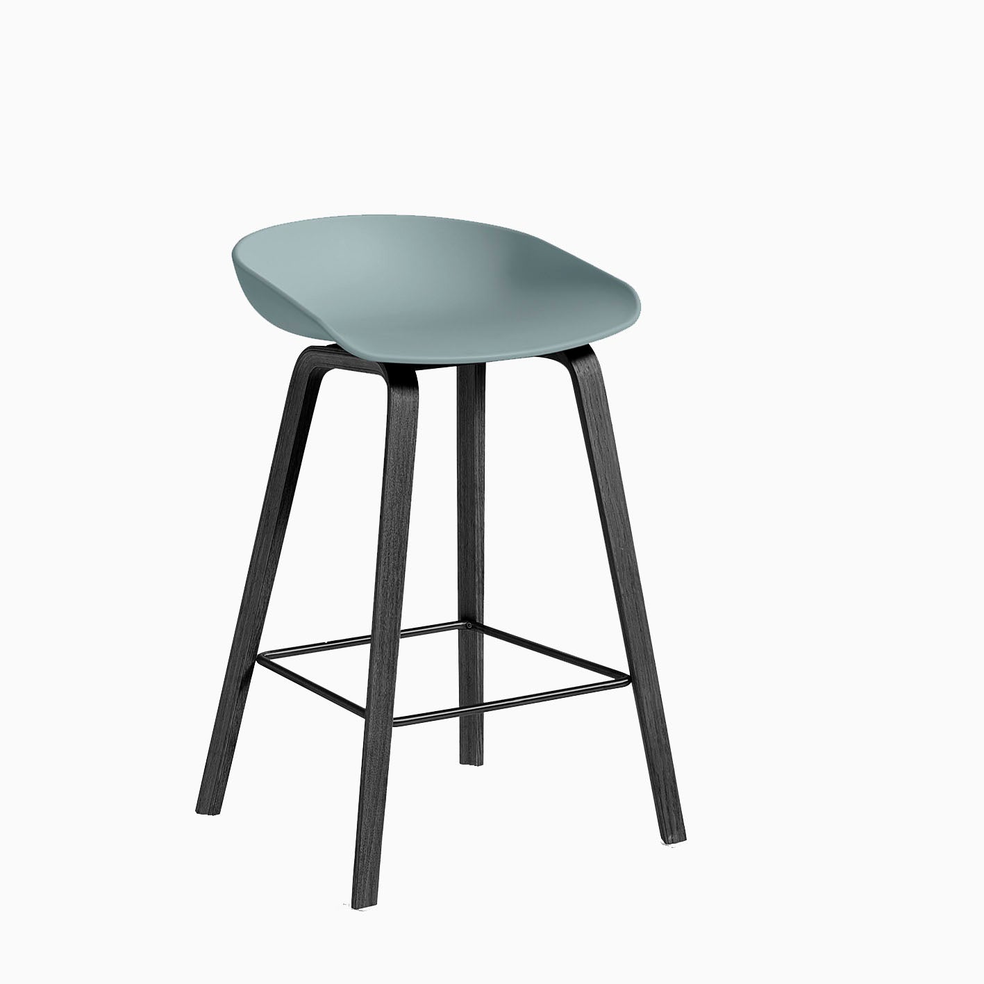 HAY About A Stool AAS32 Dusty Blue Black