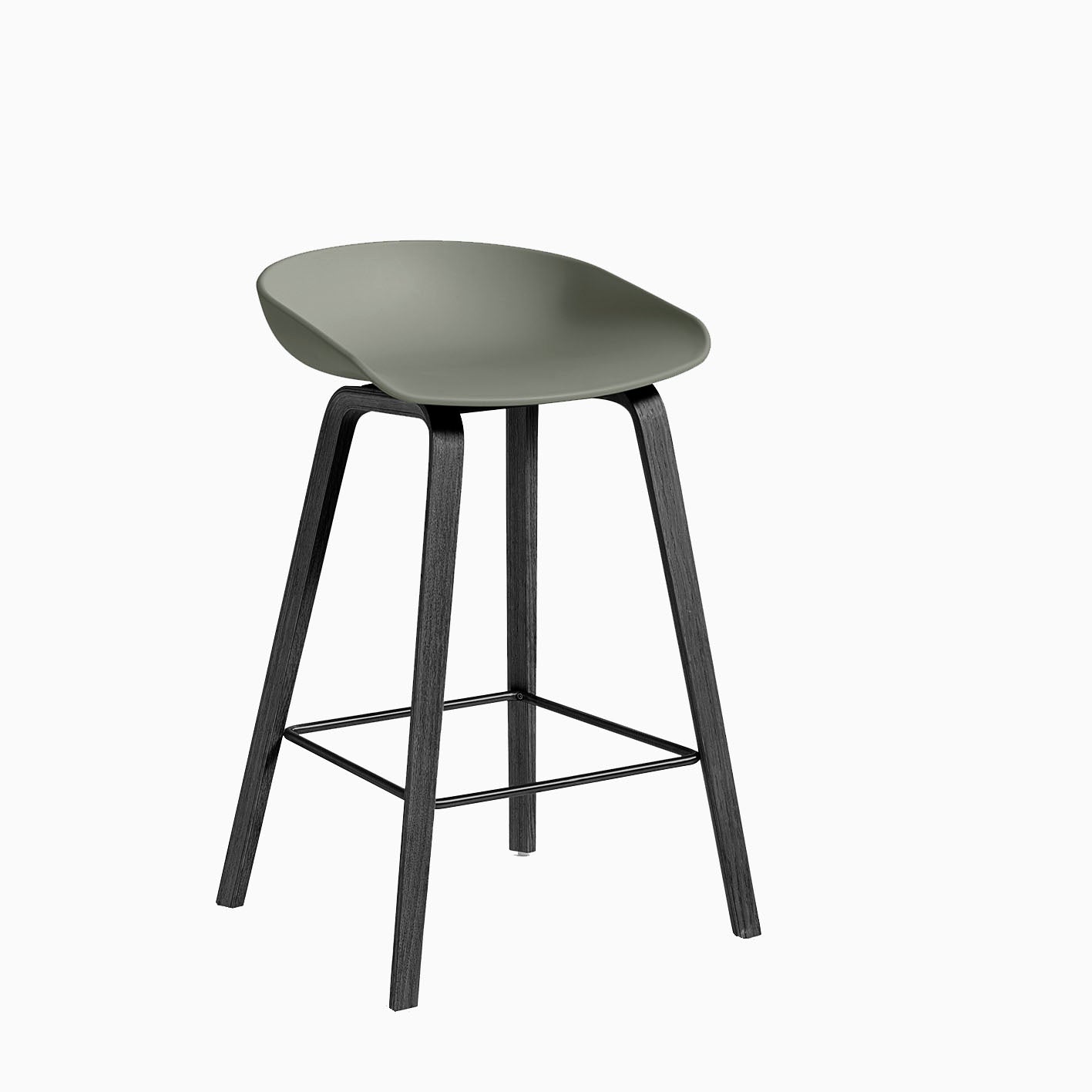 HAY About A Stool AAS32 Dusty Green Black