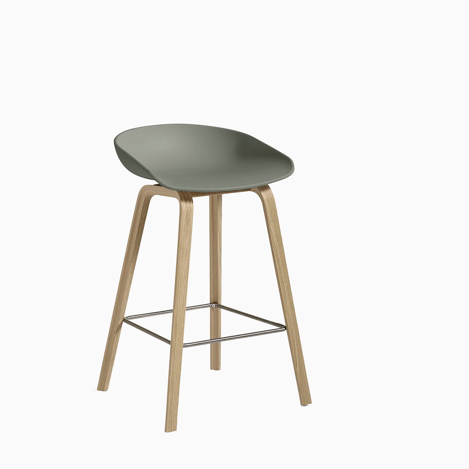 HAY About A Stool AAS32 Dusty Green Oak