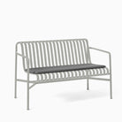 HAY Palissade Dining Bench Sky Grey with Anthracite Cushion