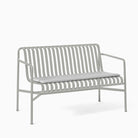 HAY Palissade Dining Bench Sky Grey with Sky Grey Cushion