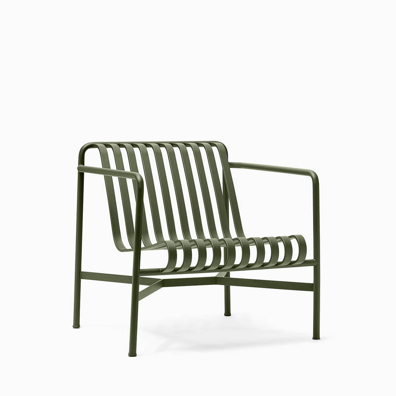 HAY Palissade Lounge Chair Low OIive