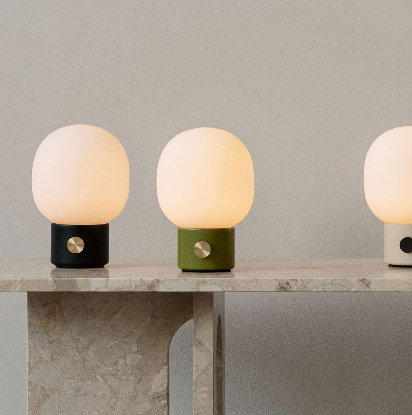Menu JWDA Table Lamp Portable Alabaster White