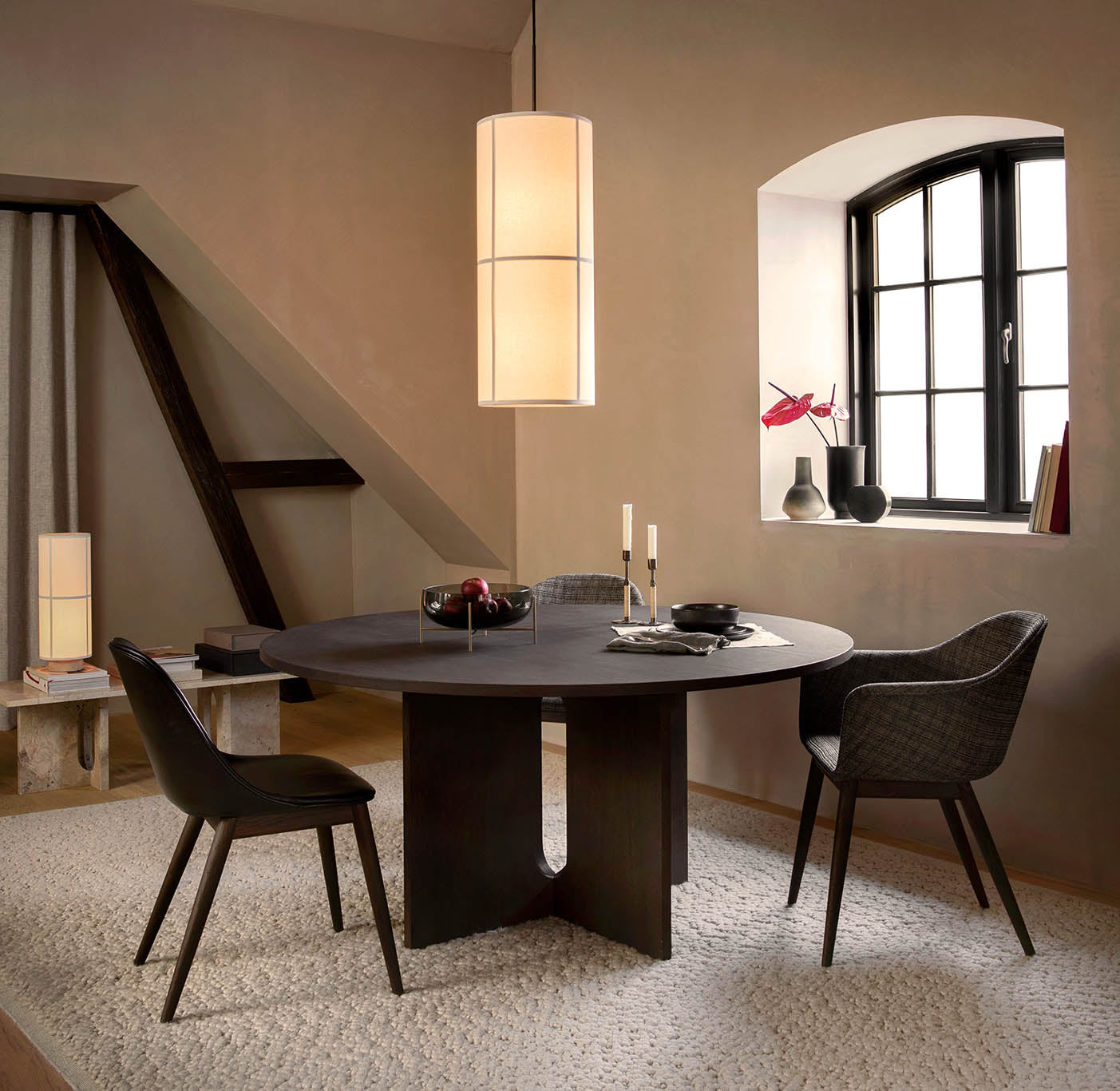 Menu Androgyne Dining Table 150cm Dark Stained Oak