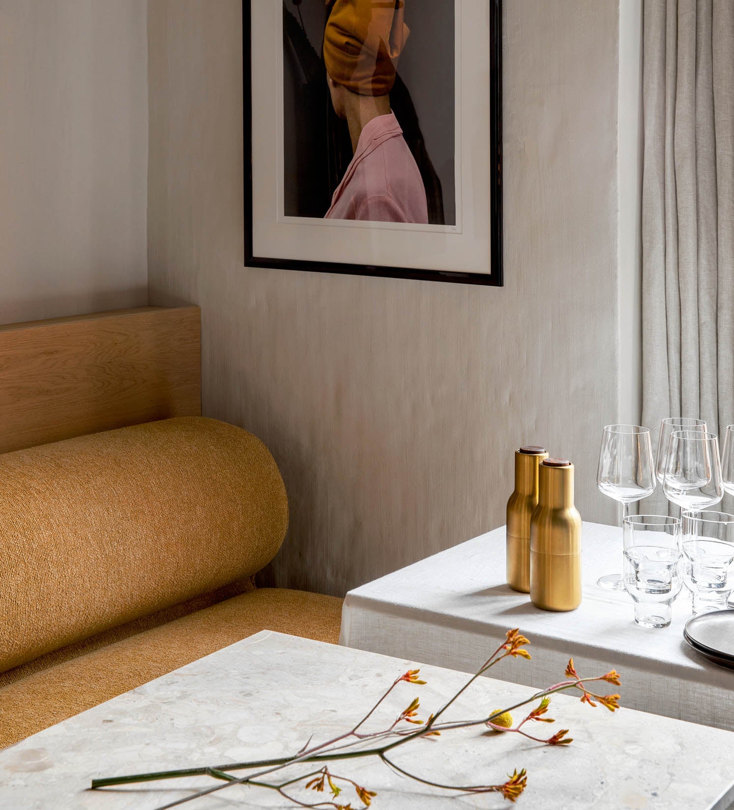 Menu Bottle Grinder Brushed Brass