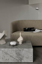 Menu Plinth Low White Carrara