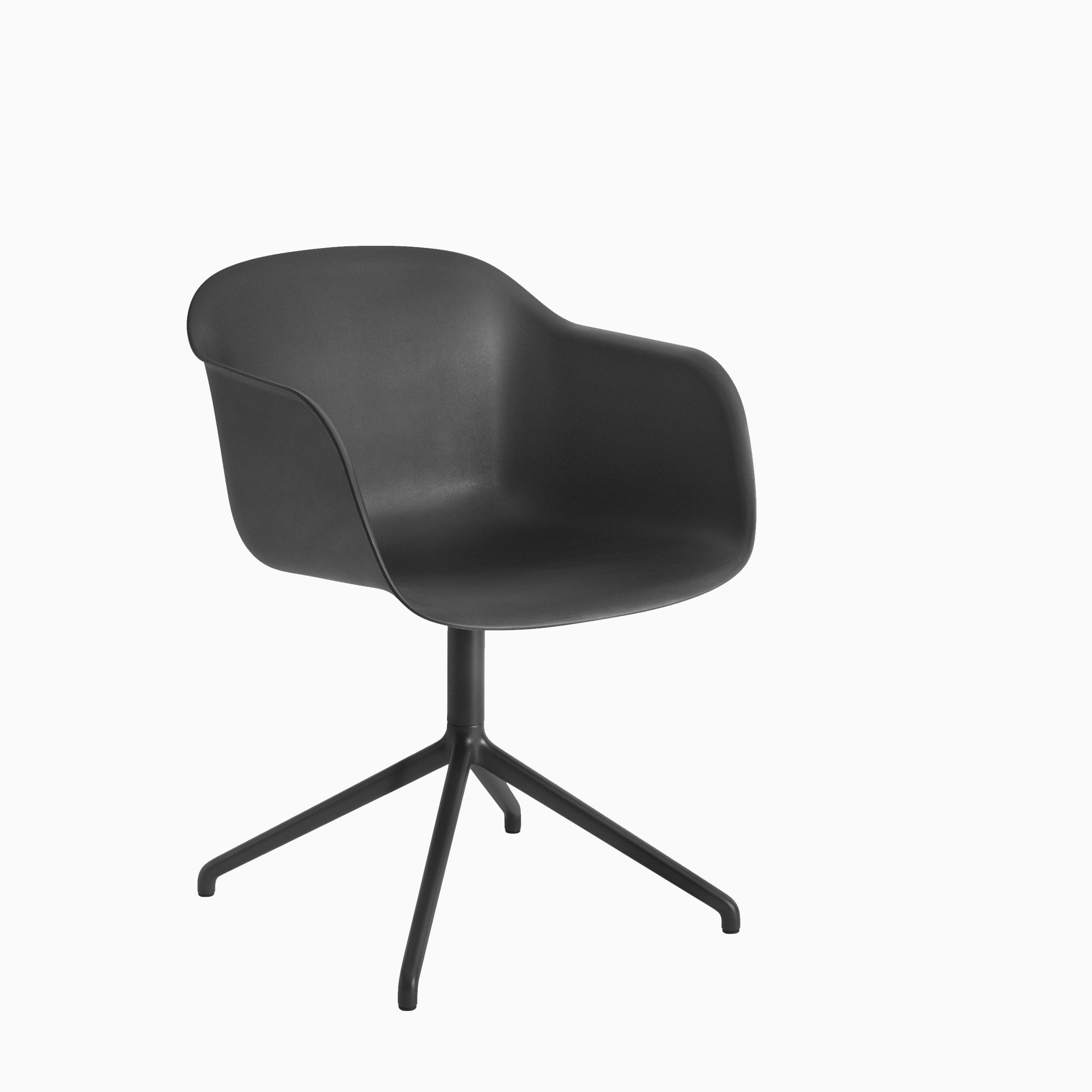 Muuto Fiber Armchair Swivel Base Black