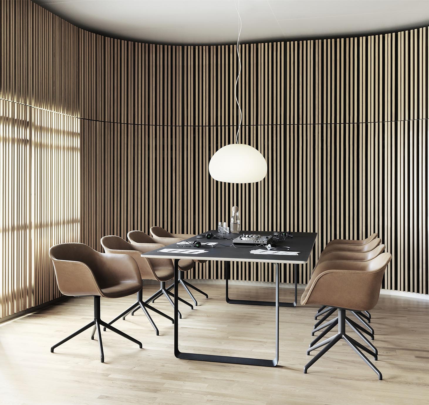Muuto Fiber Armchair Swivel Base Display 