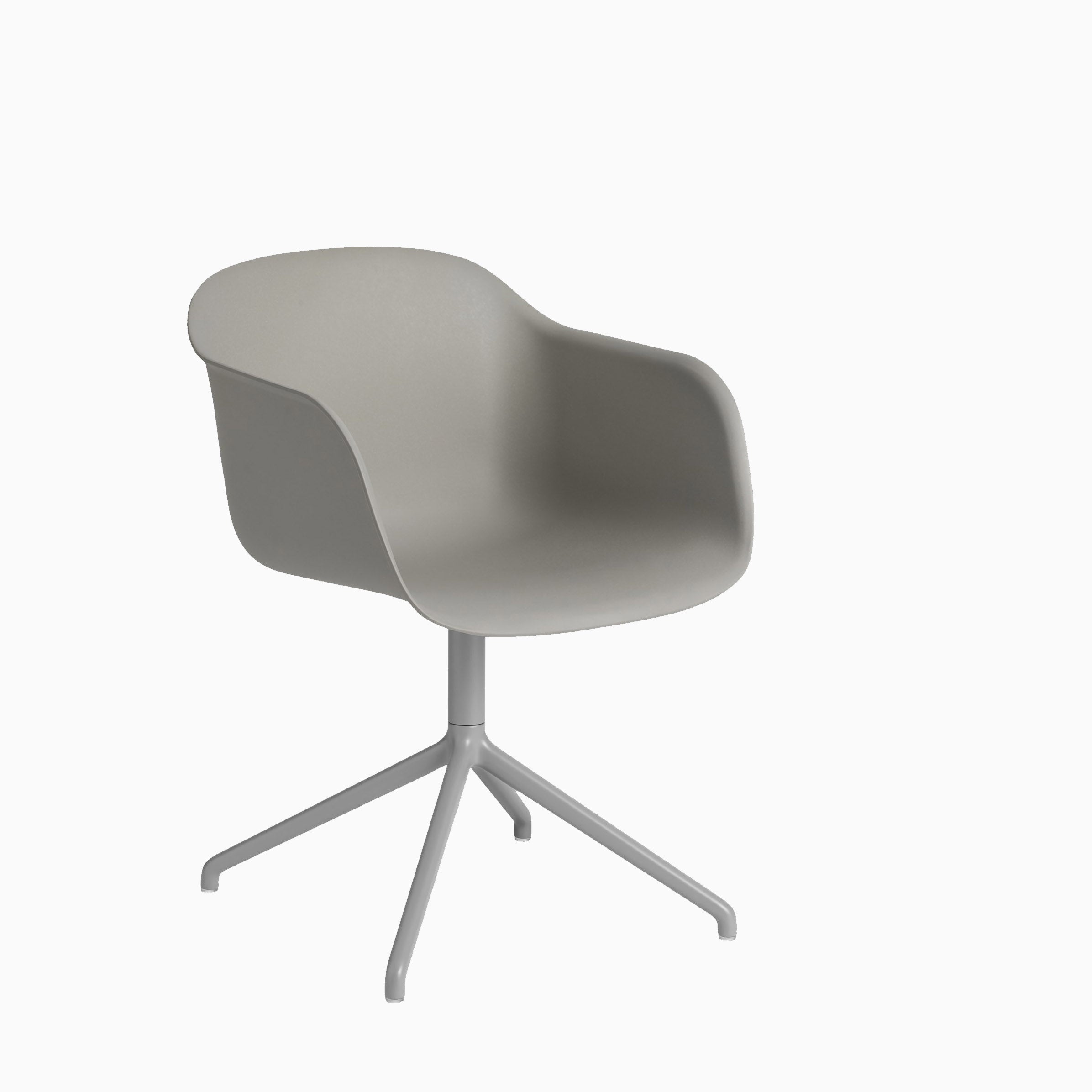 Muuto Fiber Armchair Swivel Base Grey