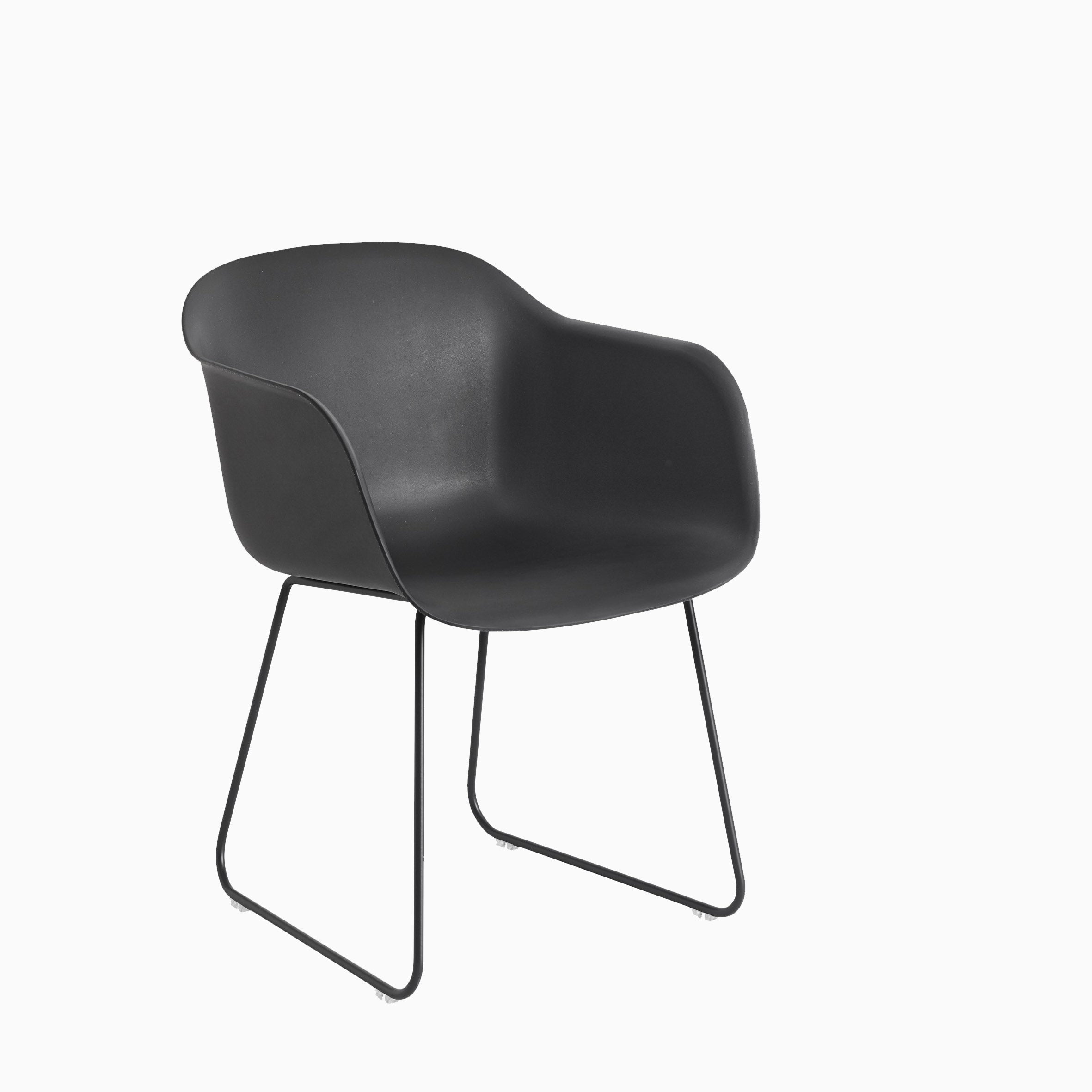 Muuto Fiber Armchair Sled Base Black