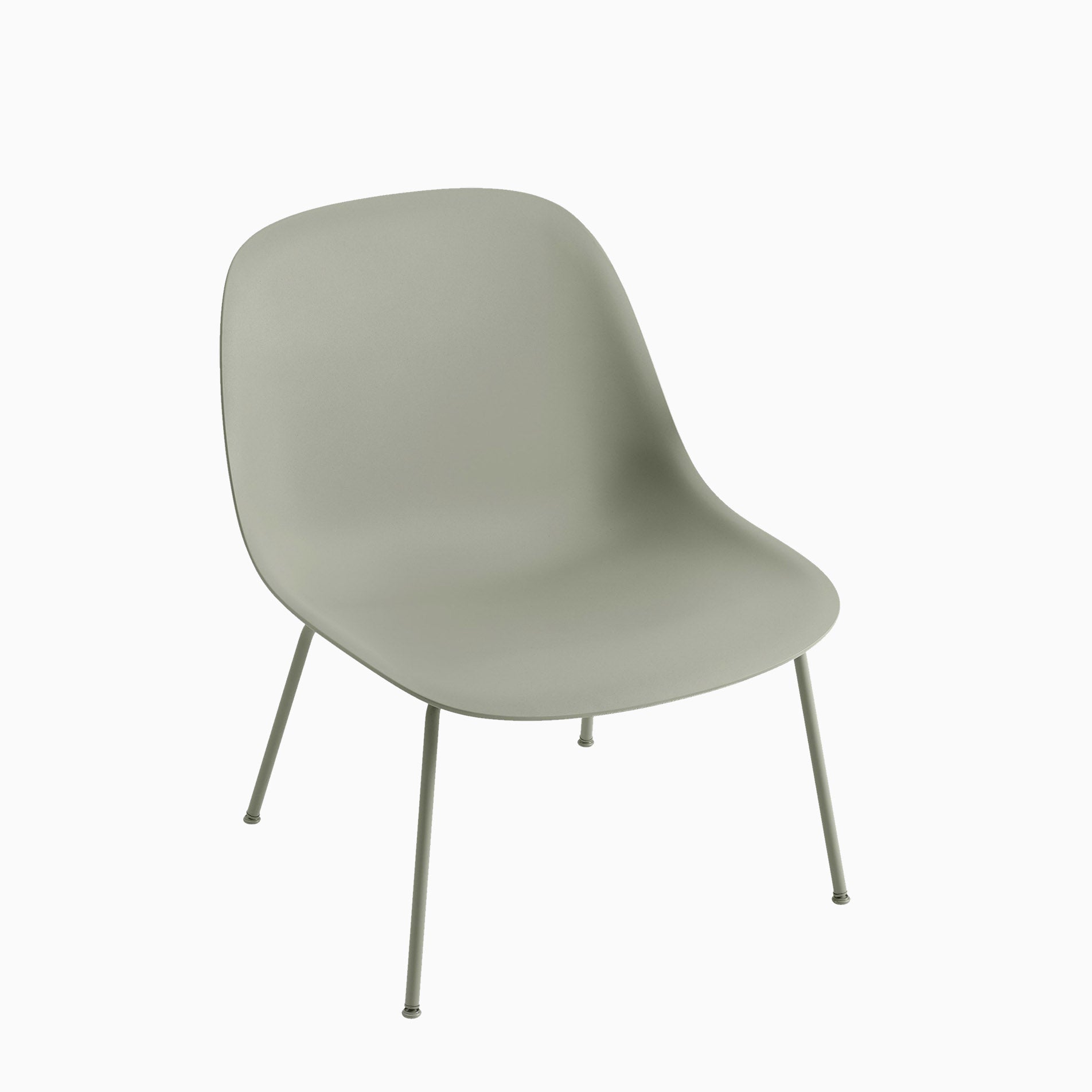 Muuto Fiber Lounge Tube Base Dusty Green