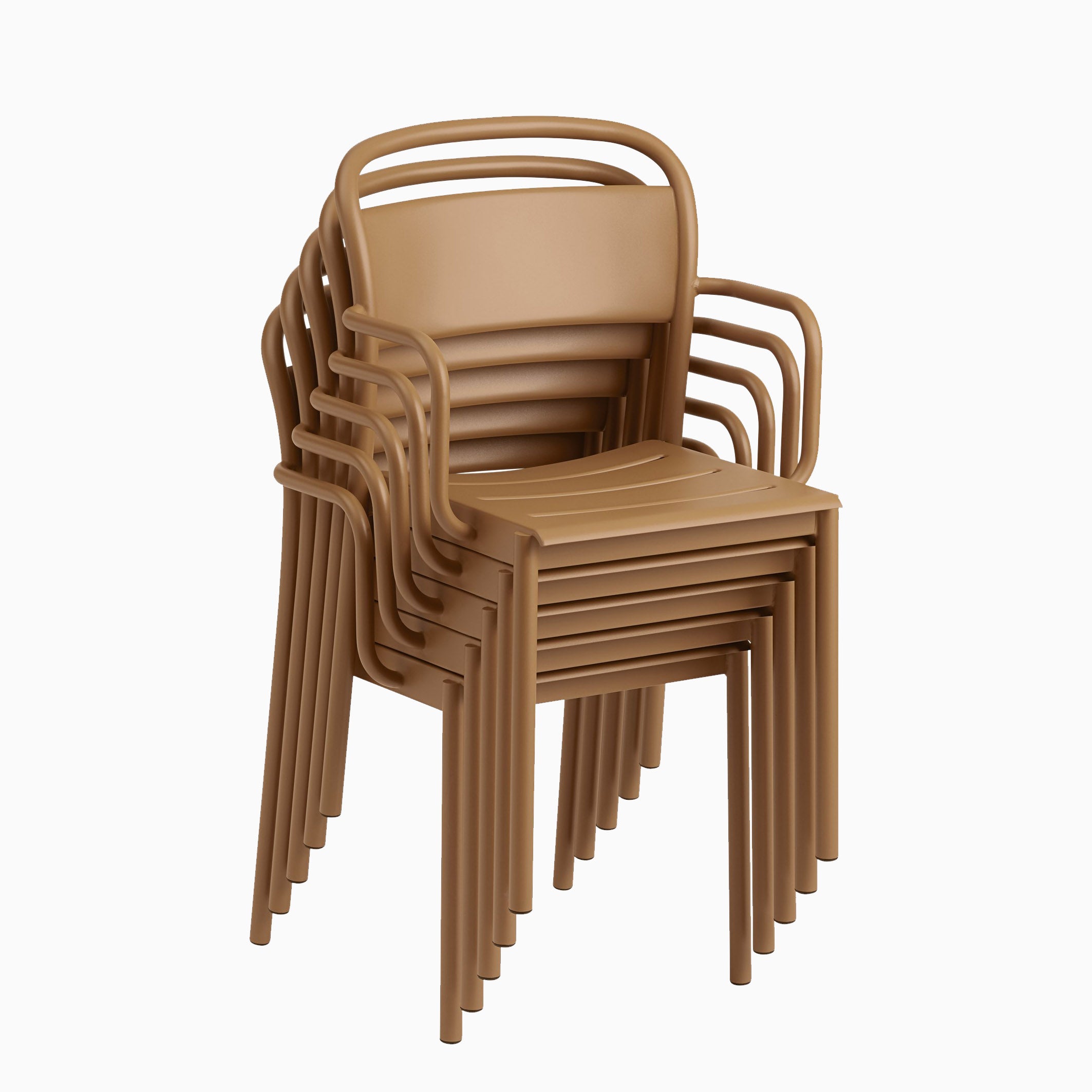 Muuto Linear Steel Armchair Burnt Orange
