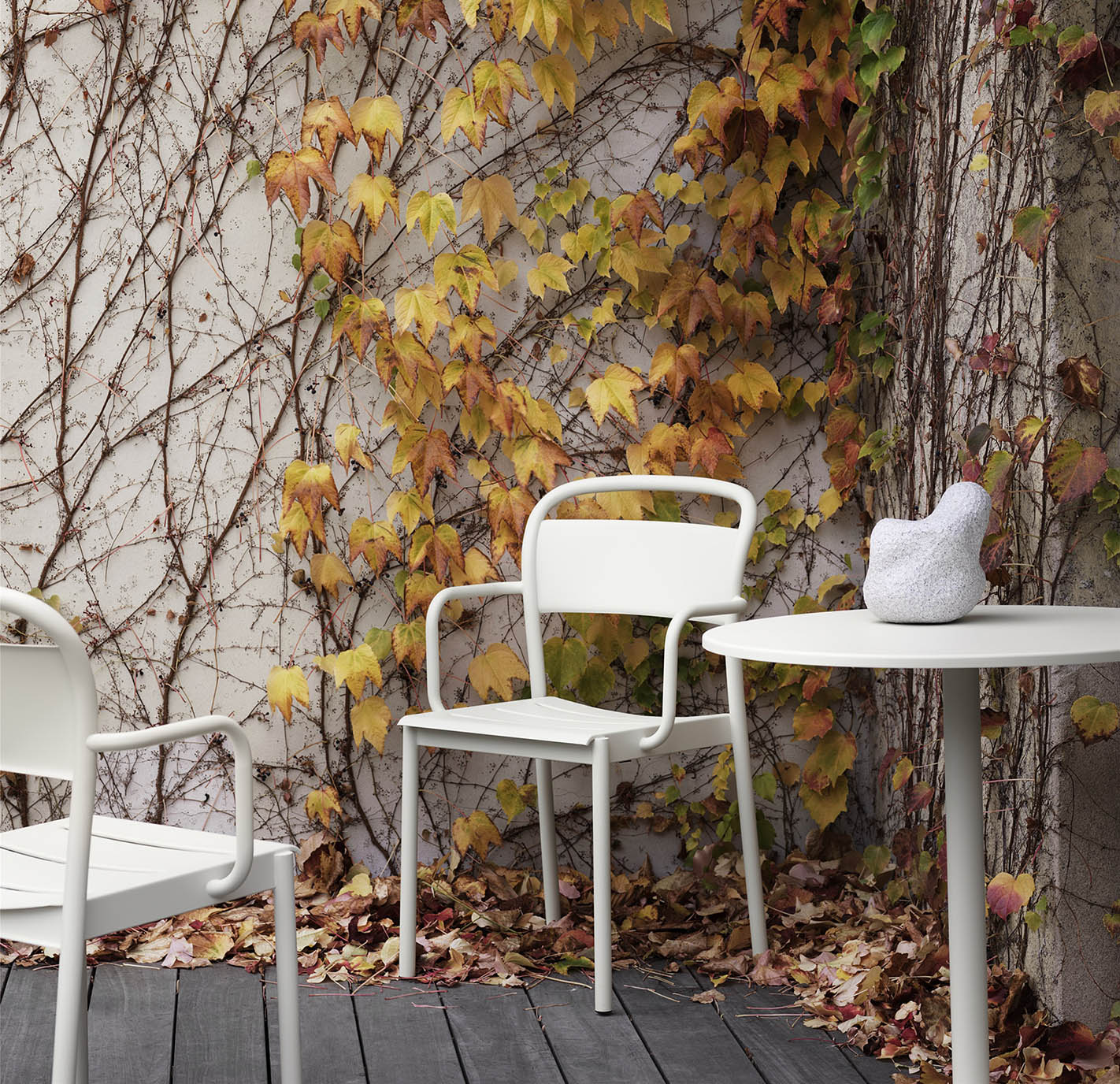Muuto Linear Steel Armchair Offwhite