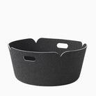 Muuto Restore Round Basket Black Melange