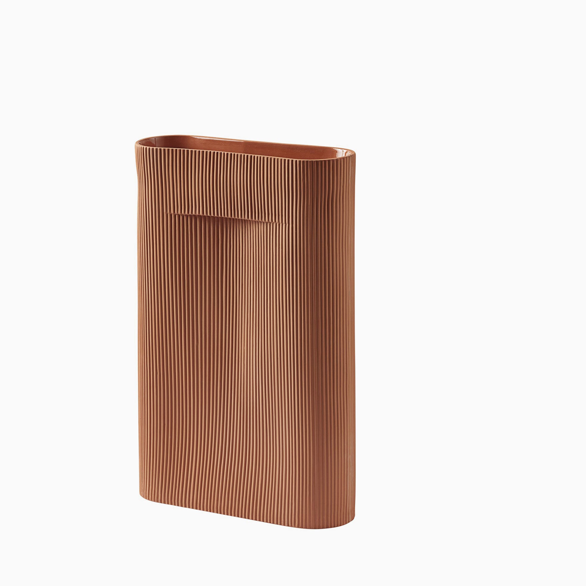 Muuto Ridge Vase 48.5cm Terracotta