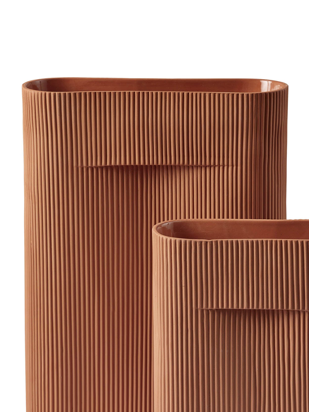 Muuto Ridge Vase Terracotta