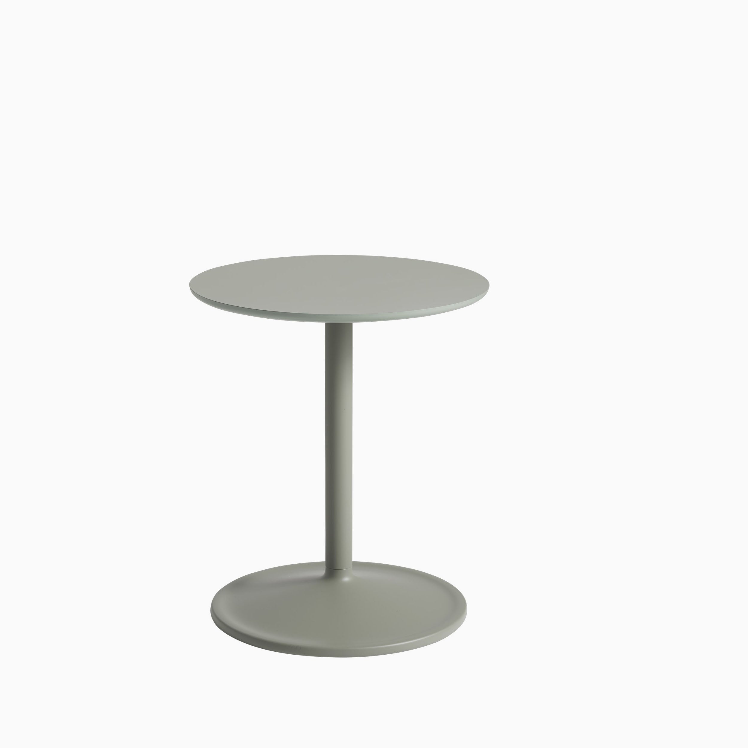 Muuto Soft Side Table H48cm D41cm Dusty Green