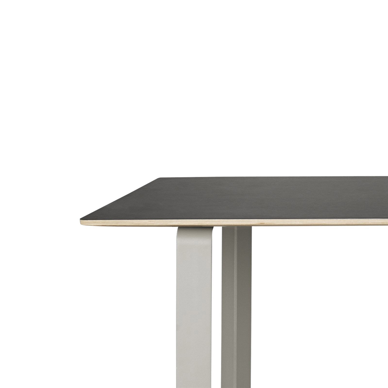 Muuto 70/70 Table Black Top Grey Legs