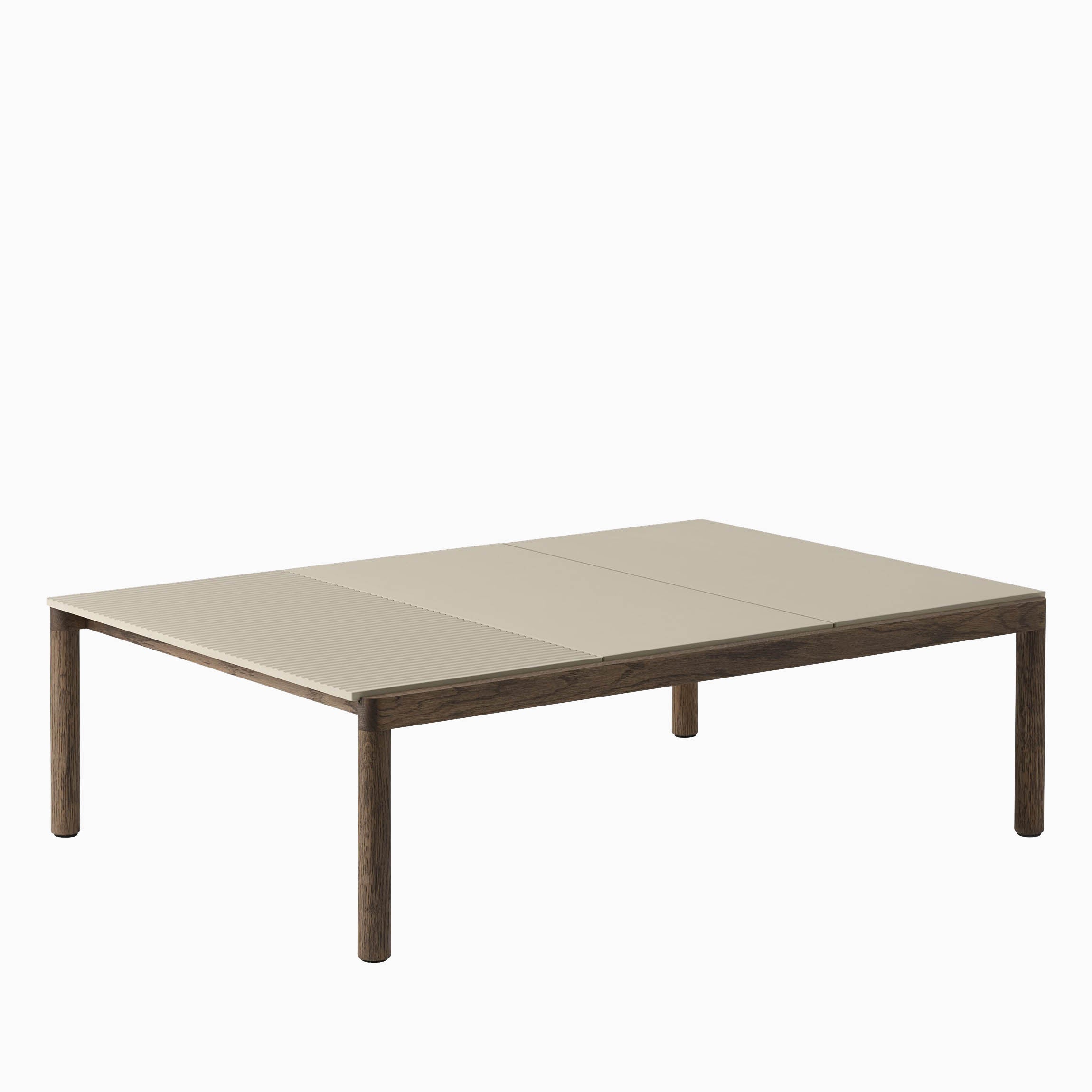 Muuto Couple Table 3 Plain Sand Dark Oiled Oak