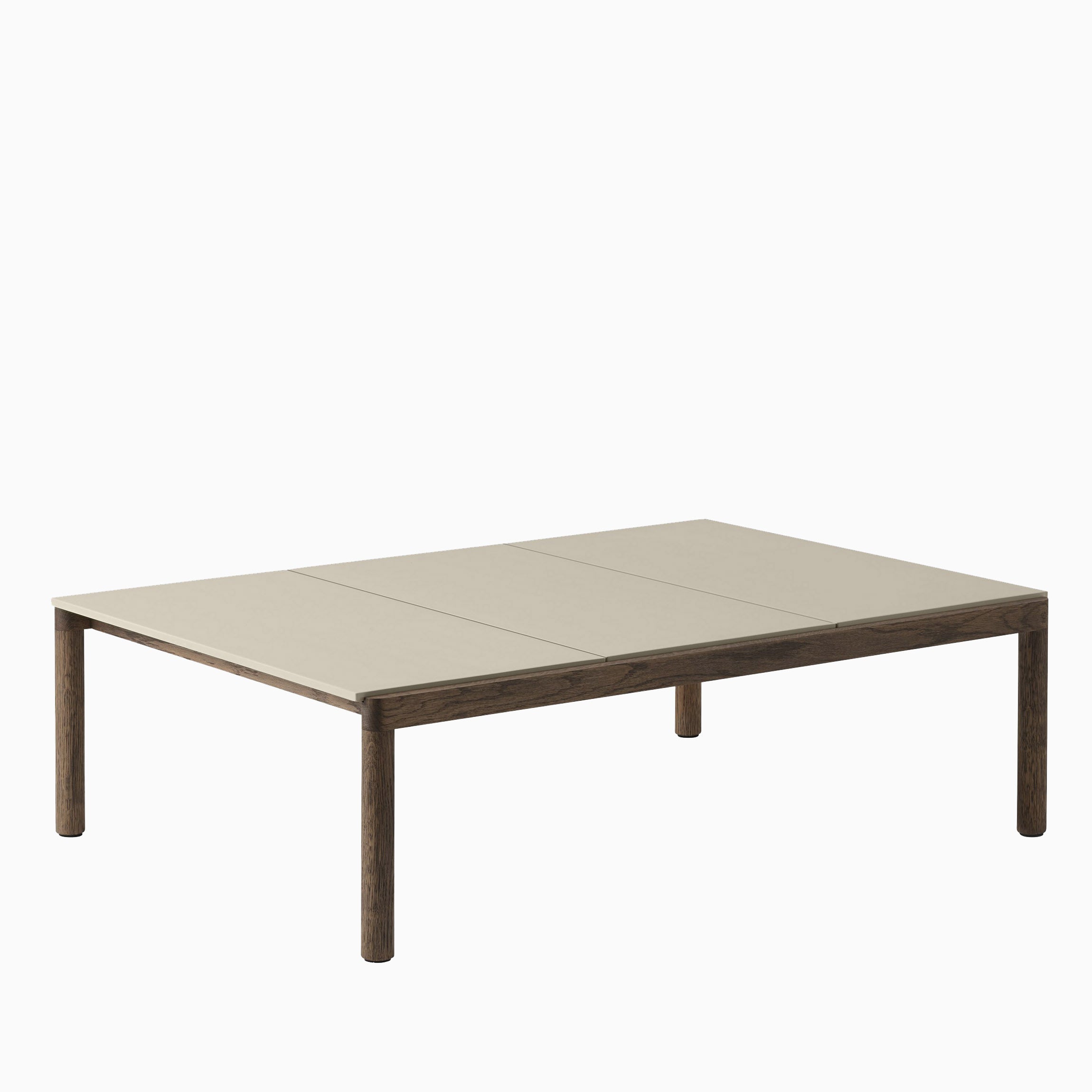 Muuto Couple Table 3 Plain Sand Dark Oiled Oak