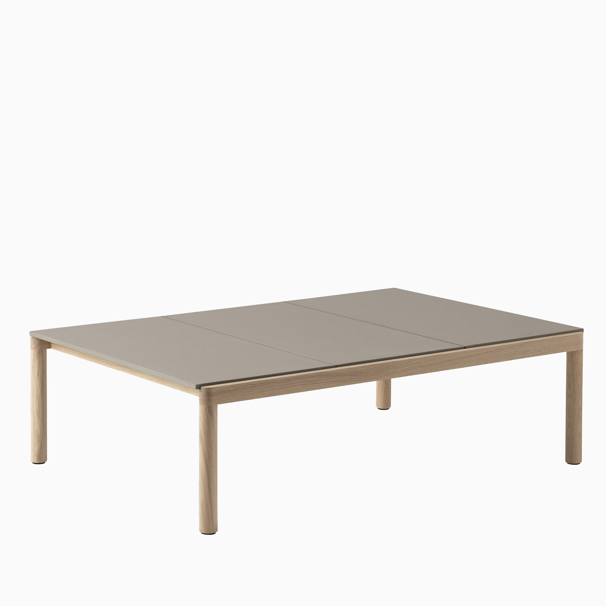 Muuto Couple Table 3 Plain Pale Blue Oiled Oak