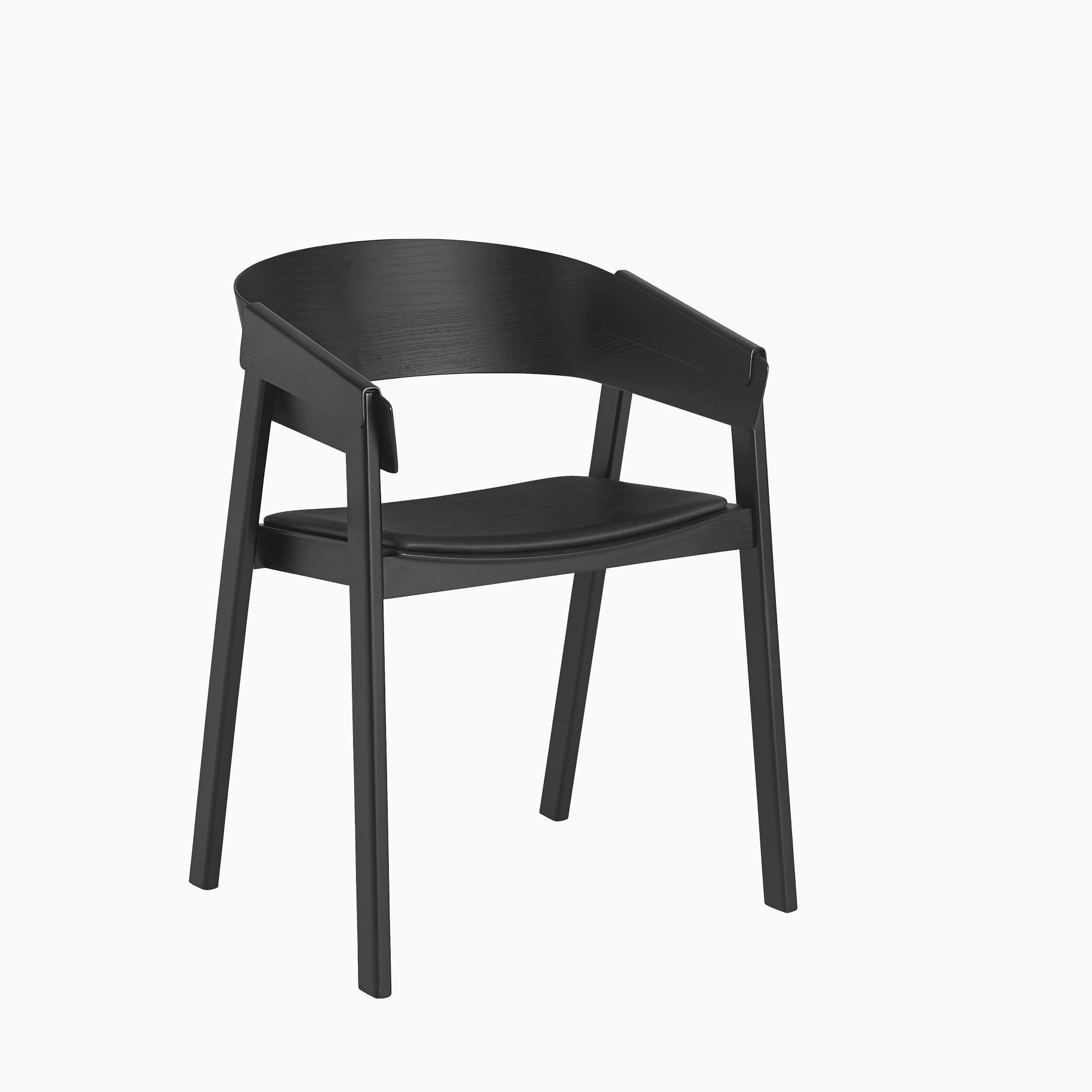 Cover Chair Leather Black