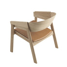 Muuto Cover Lounge Chair Oak Cognac Leather