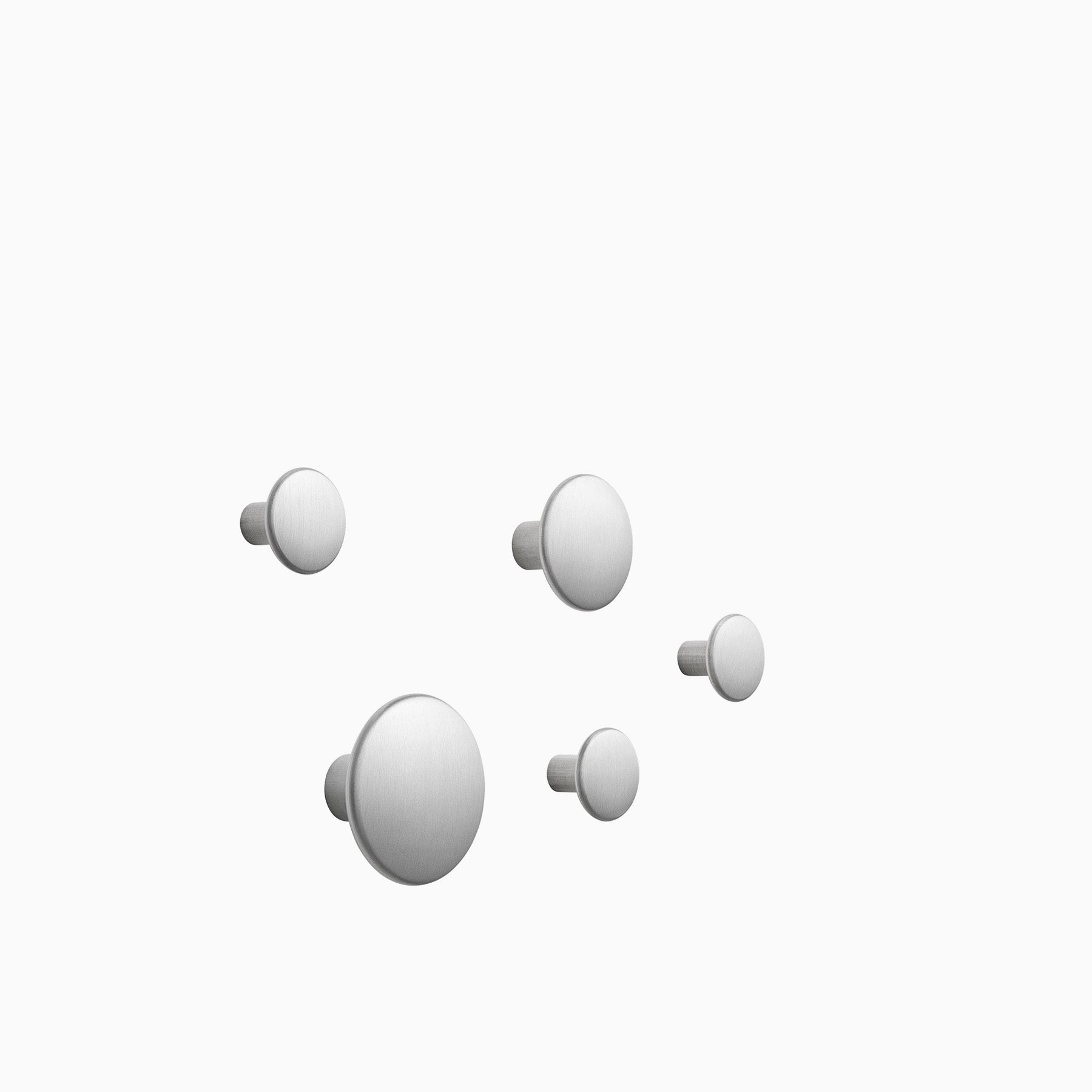 Muuto Dots Metal Set of 5 Aluminium