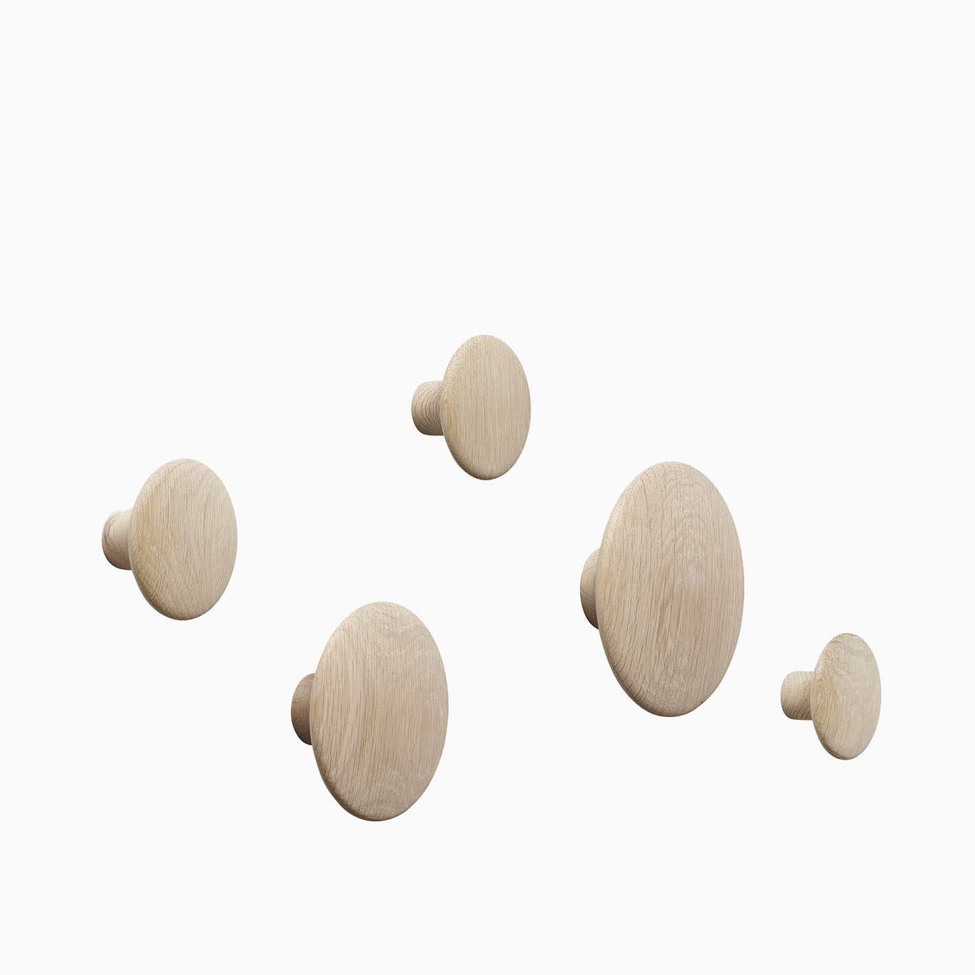 Muuto Dots Oak Set of 5