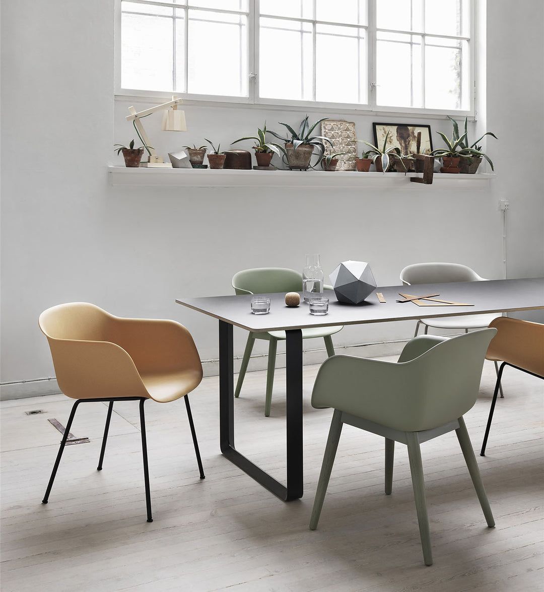 Muuto Fiber Armchair Tube Base Arrival Hall