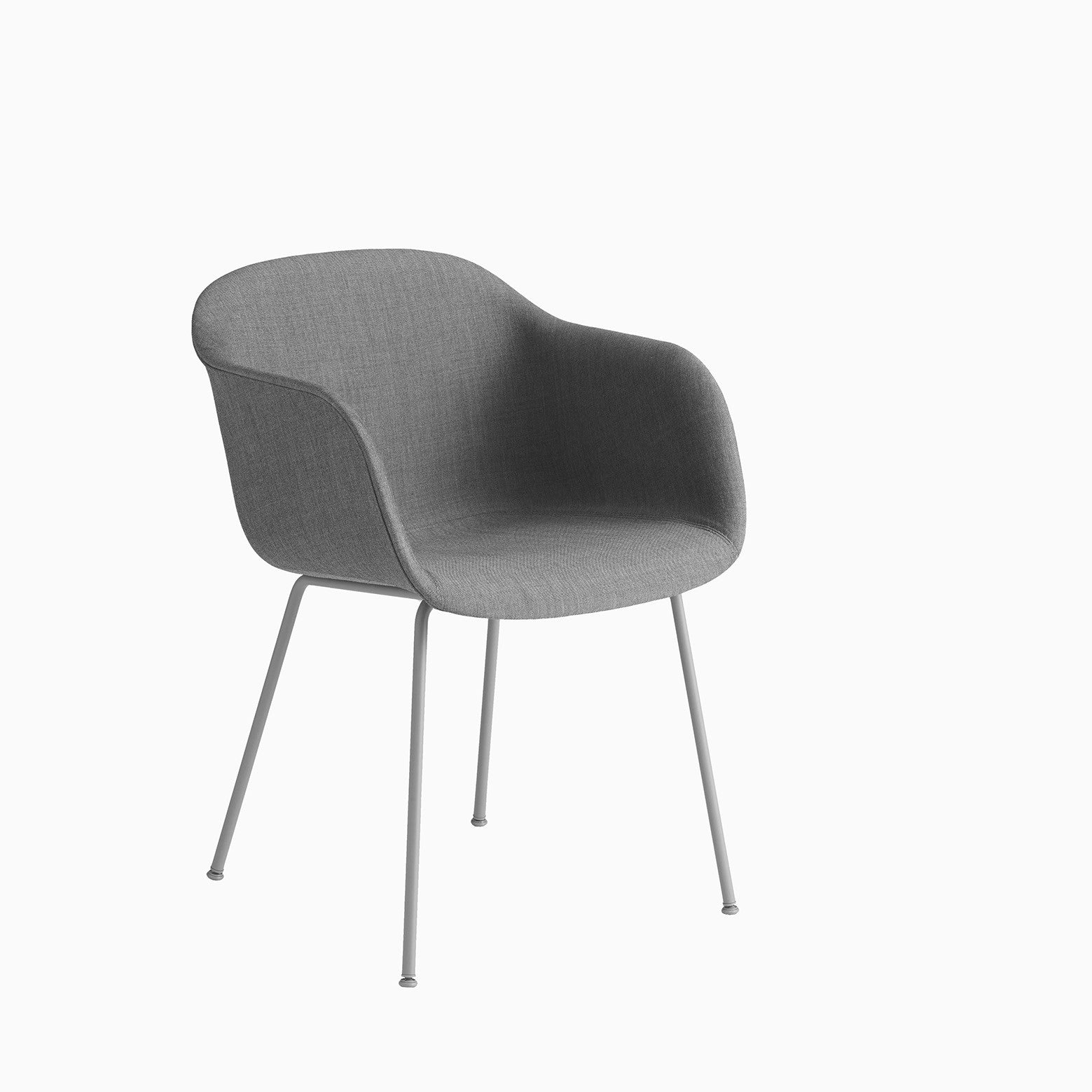 Muuto Fiber Armchair Tube Base Remix 133 Grey